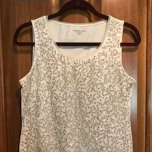 Coldwater Creek sequin tank top